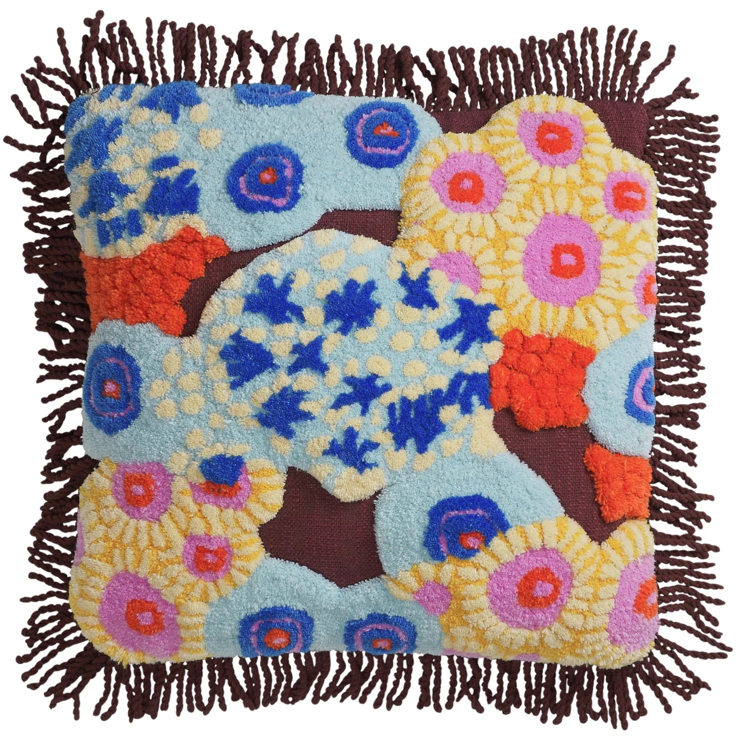 Cora Tufted Cushion- Garnet