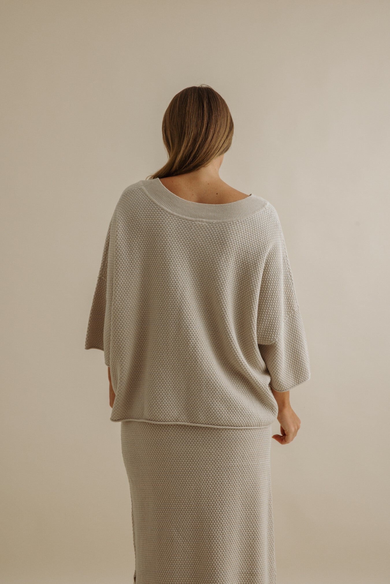 Coral Tee Pullover- Sand Combo