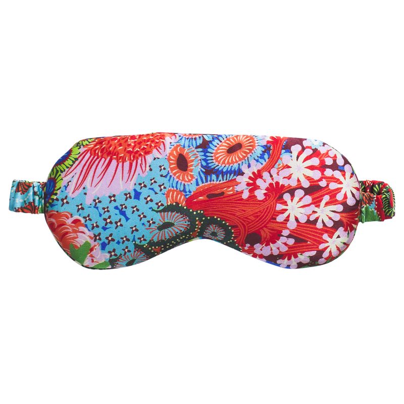 Sage x Clare Silk Eye Mask in Garnet