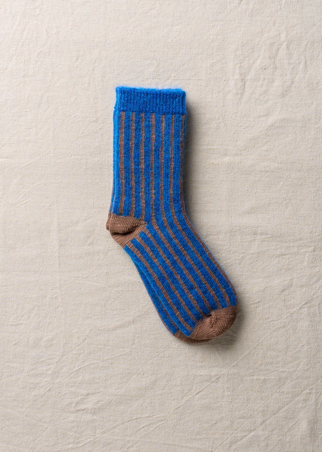Organic Cotton Mohair Stripe Socks