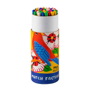 Small Cylinder Matches- Flowerbird