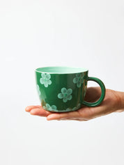 Jones & Co Daisy Chino Mug Green
