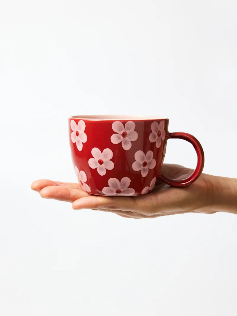 Jones & Co Daisy Chino Mug Wine