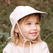 'Lounger' Reversible Flap Sun Hat- Daisy