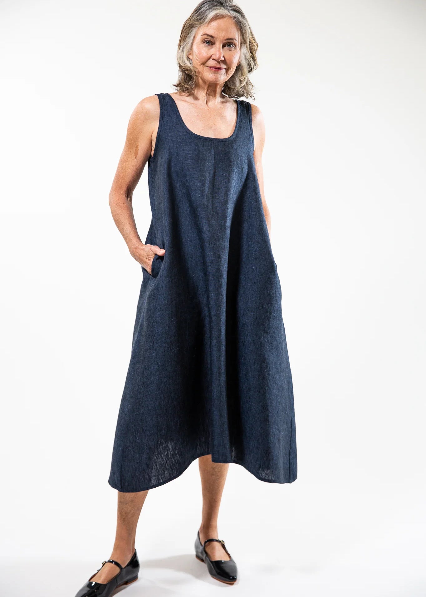 Eva's Sunday Danni Slip Dress- Navy