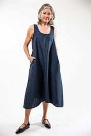 Eva's Sunday Danni Slip Dress- Navy