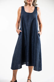 Danni Slip Dress- Navy