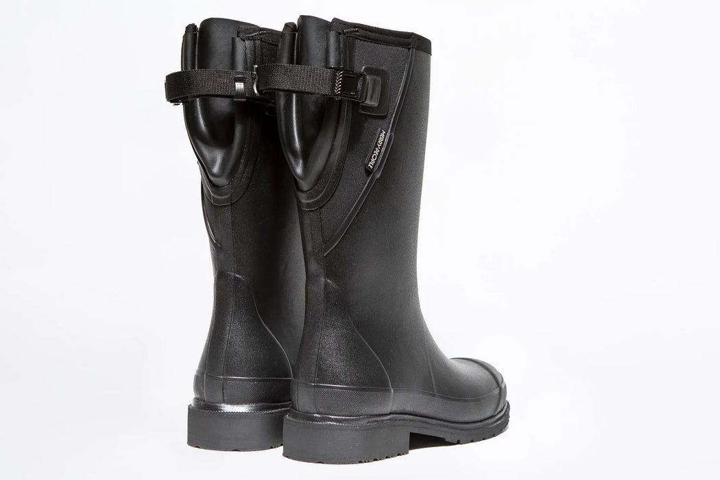 Darcy Calf Length Boots- Black