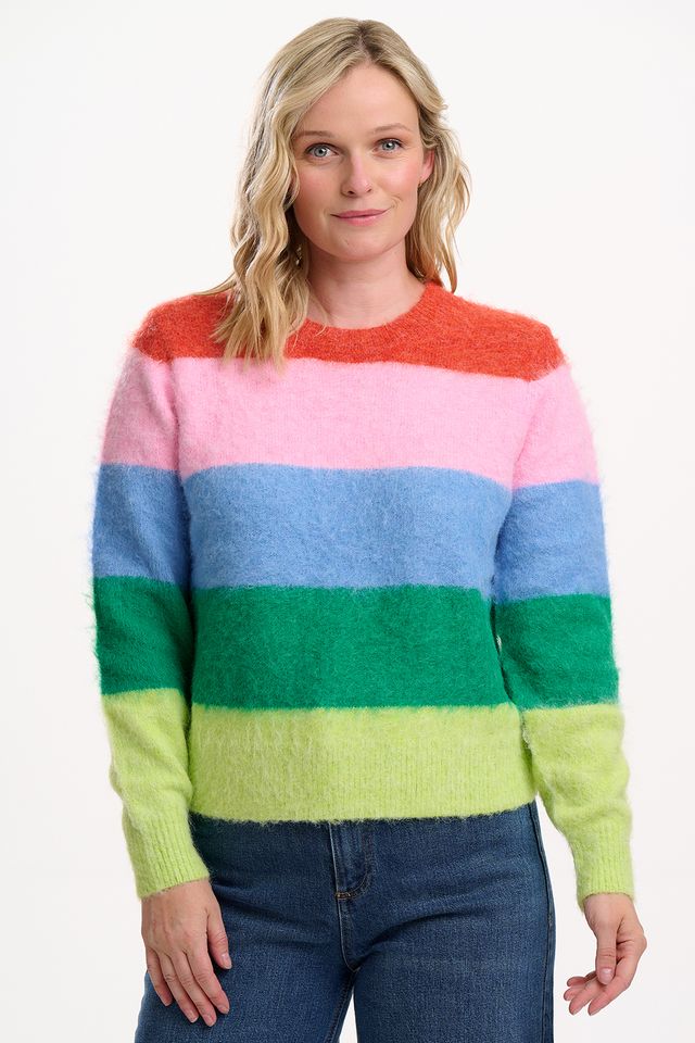 Sugarhill Brighton Dayna Jumper Rainbow Stripes