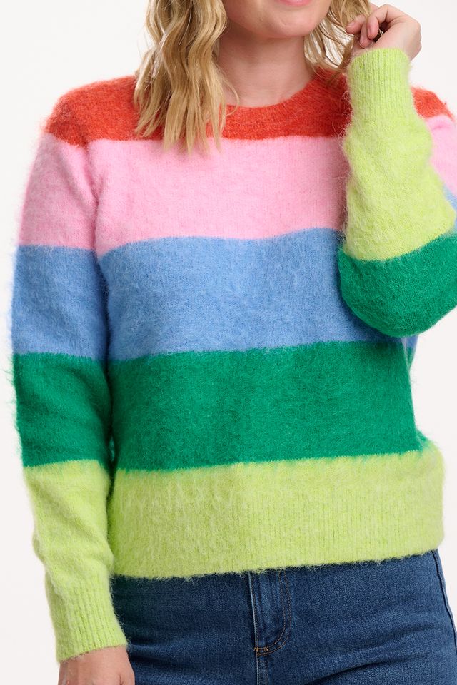 Dayna Jumper- Rainbow Stripe