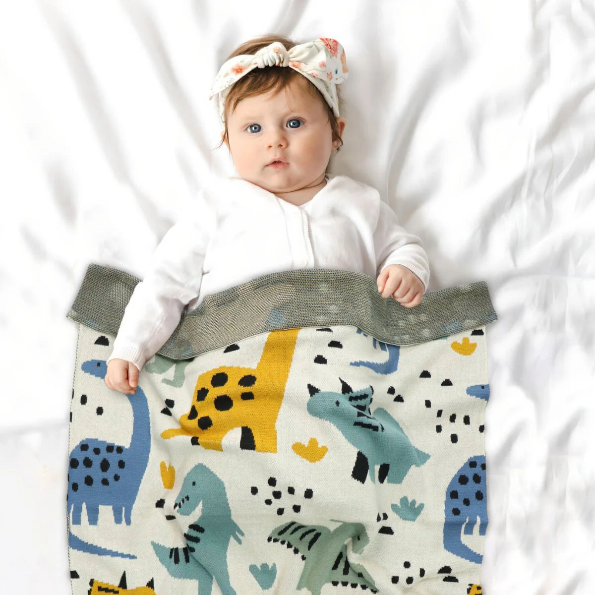 Di Lusso Baby Blanket Dean Dinosaur