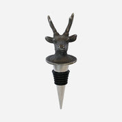 CC Interiors Deer Bottle Stopper Pewter Finish