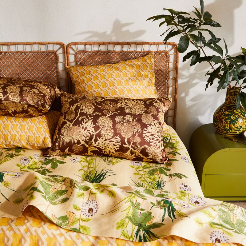 Sage x Clare Delphine Silk Pillowcase in Dolce