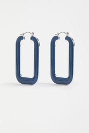 Innfellt Square Hoop Earring