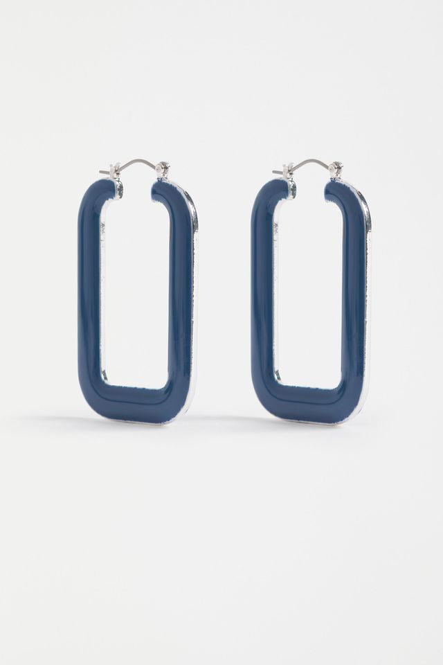 Innfellt Square Hoop Earring