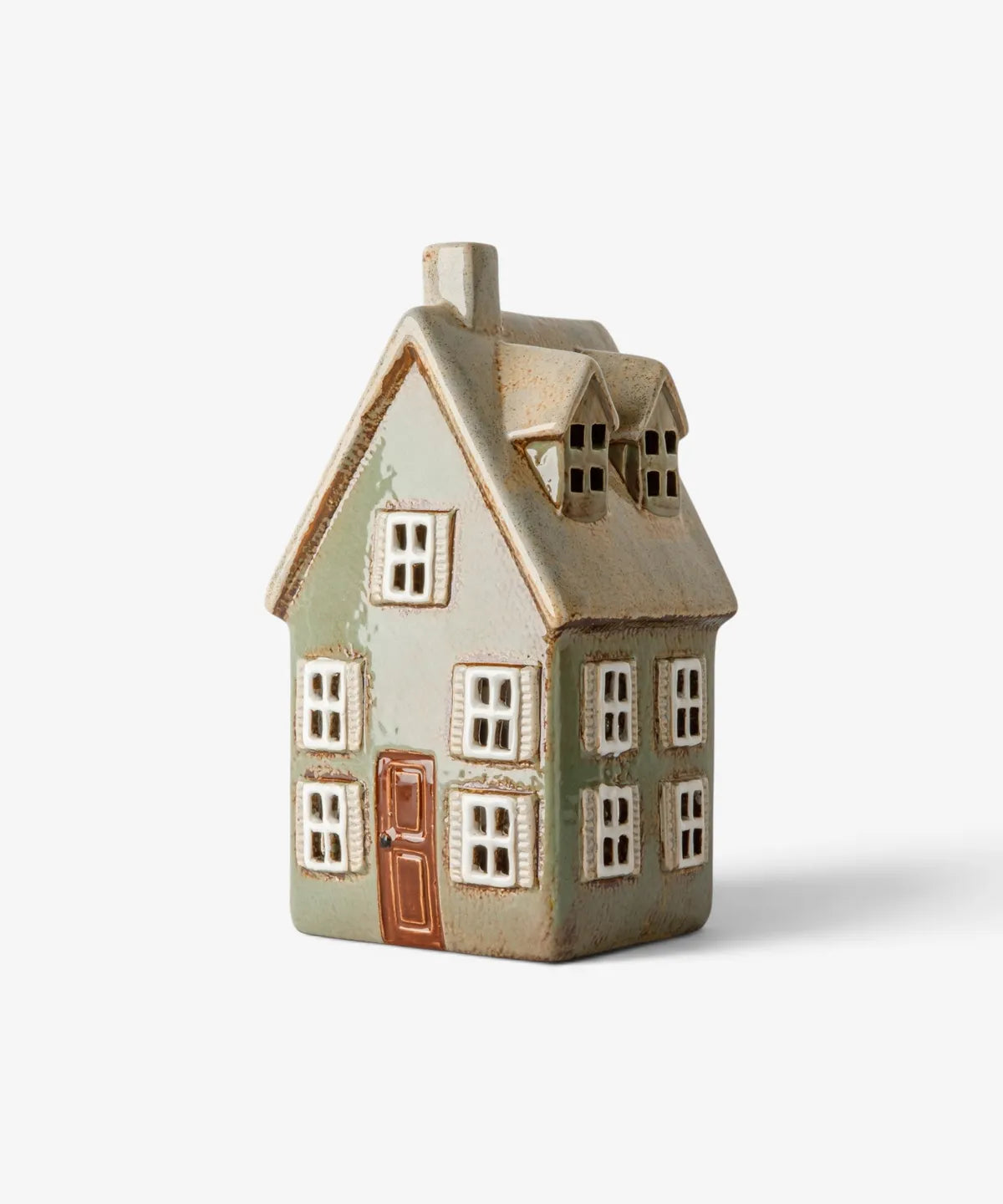 French Country Devon Tealight Cottage Tall Sage