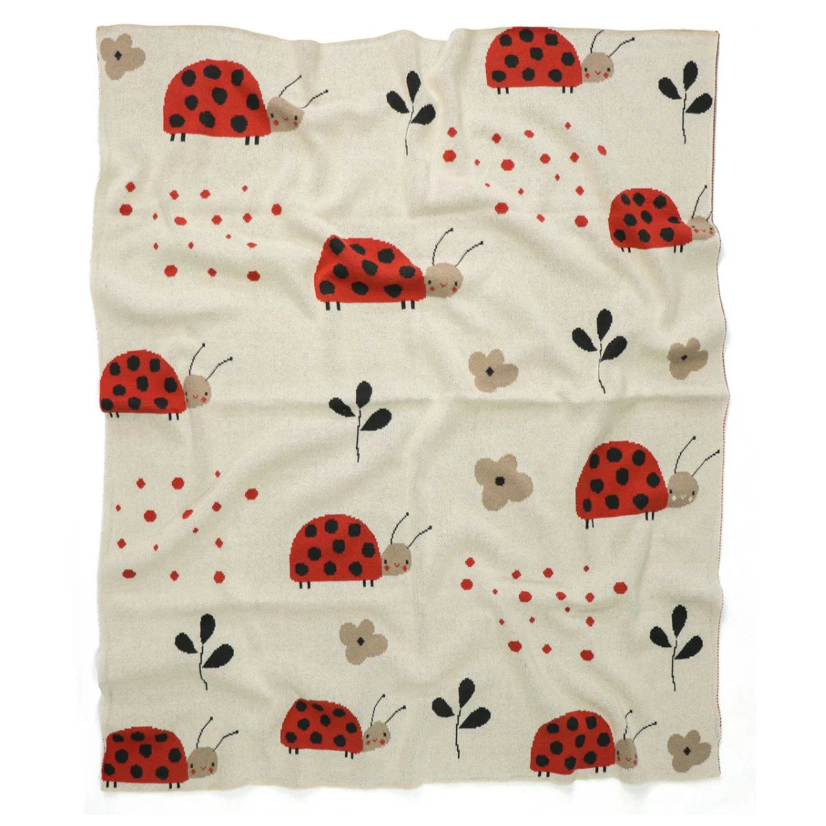 Di Lusso Living Lily Ladybird Cotton Baby Blanket