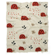 Di Lusso Living Lily Ladybird Cotton Baby Blanket