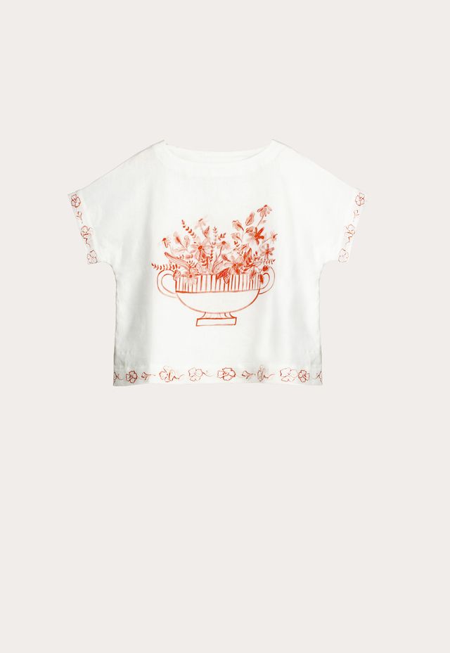 Dolman Top- Red Vase