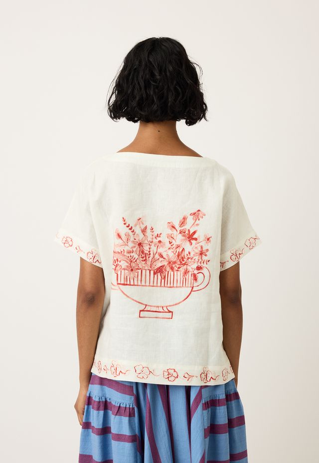 Dolman Top- Red Vase
