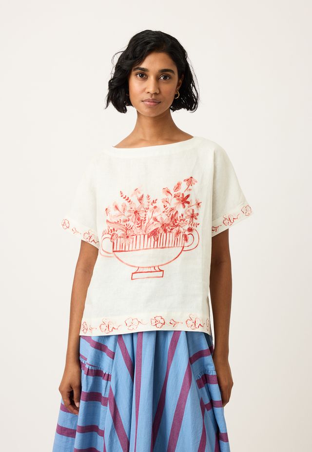 Nancybird Dolman Top-Red Vase