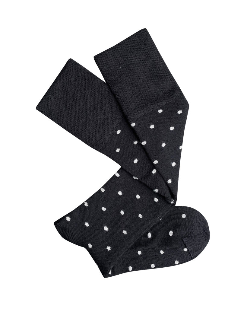 Dotty Long Wool Socks