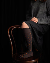 Tightology Merino Wool Knee High Socks in Chocolate