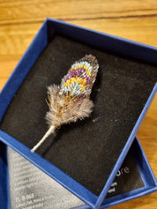 Dove Feather Brooch