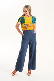 Peggy Lino Pants- Navy