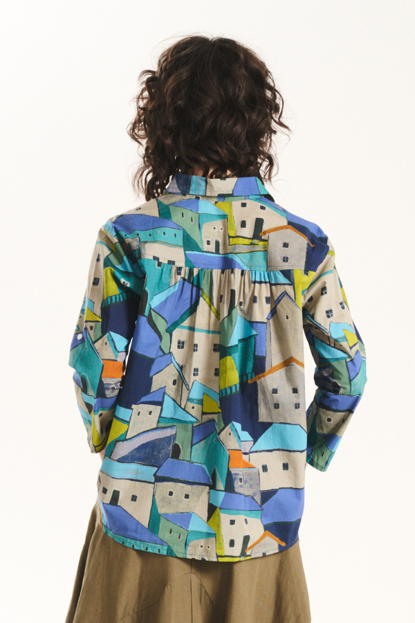 Pueblito Shirt- Blue