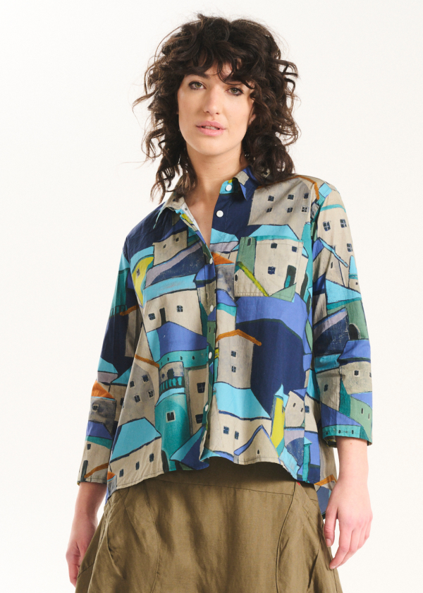 Olga de Polga Pueblito Shirt in Blue