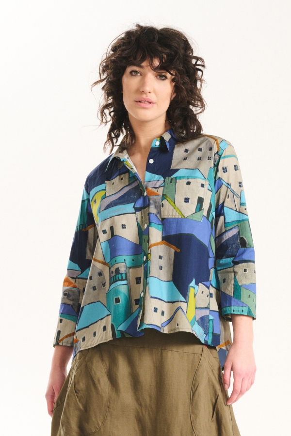 Olga de Polga Pueblito Shirt in Blue