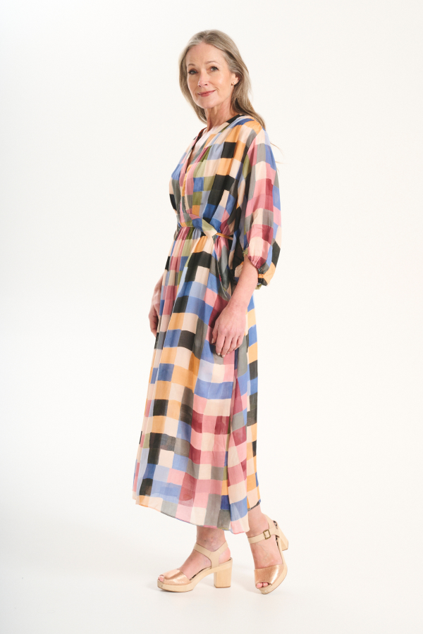 Tessera Robe Dress- Blush