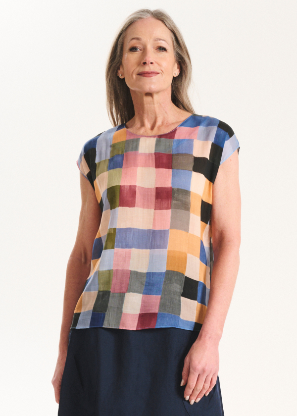 Olga de Polga Tessera Tee in Blush Cotton Voile
