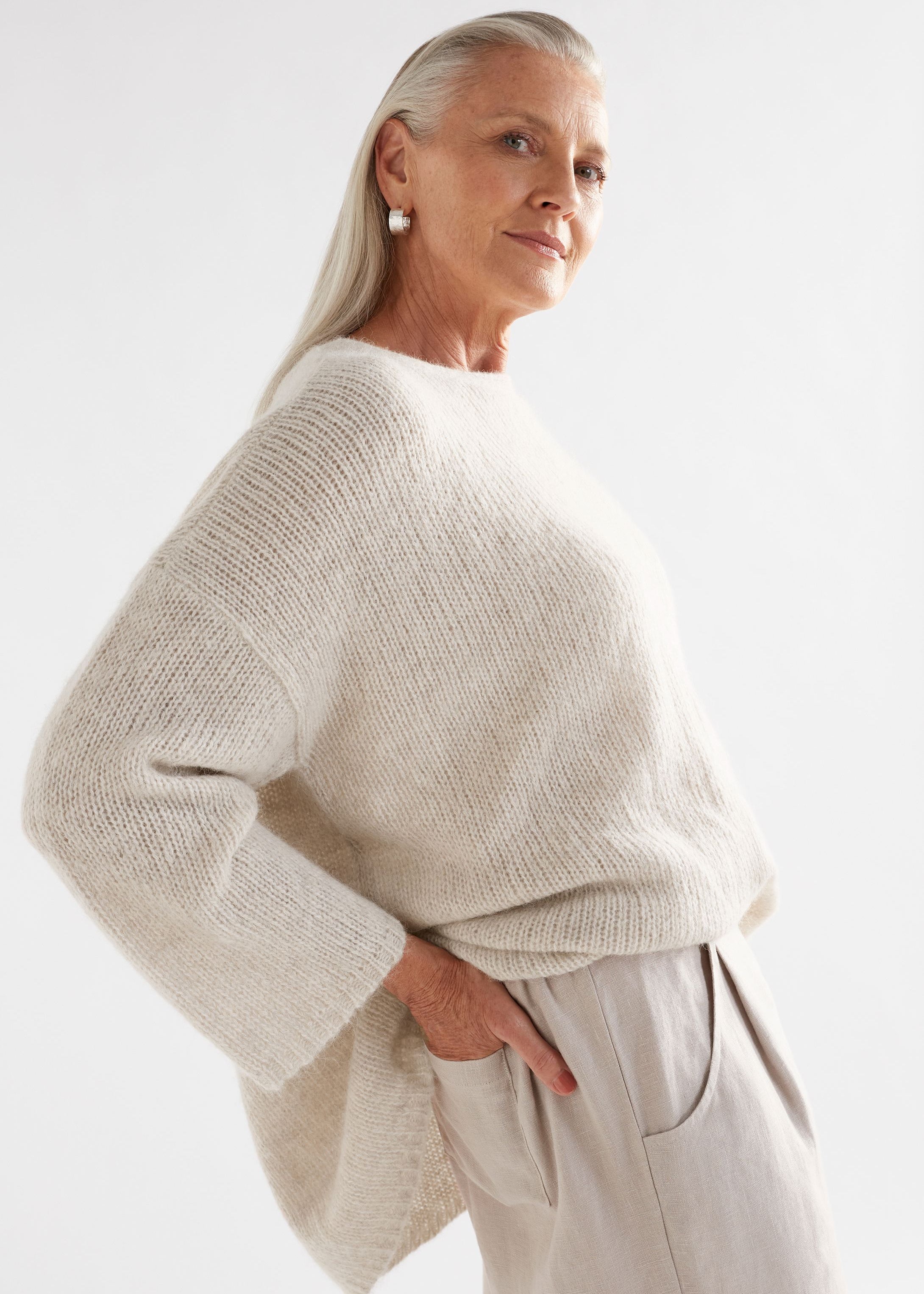 ELK Agna Sweater in Ecru