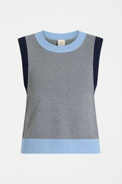 Bolsa Knit Vest- Grey Marle
