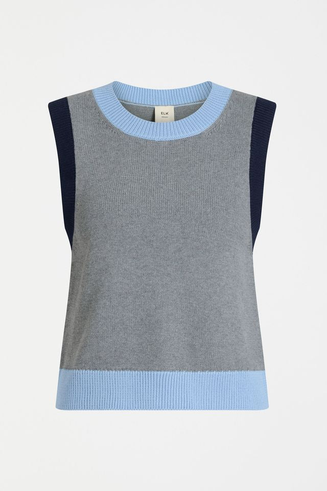 Bolsa Knit Vest- Grey Marle