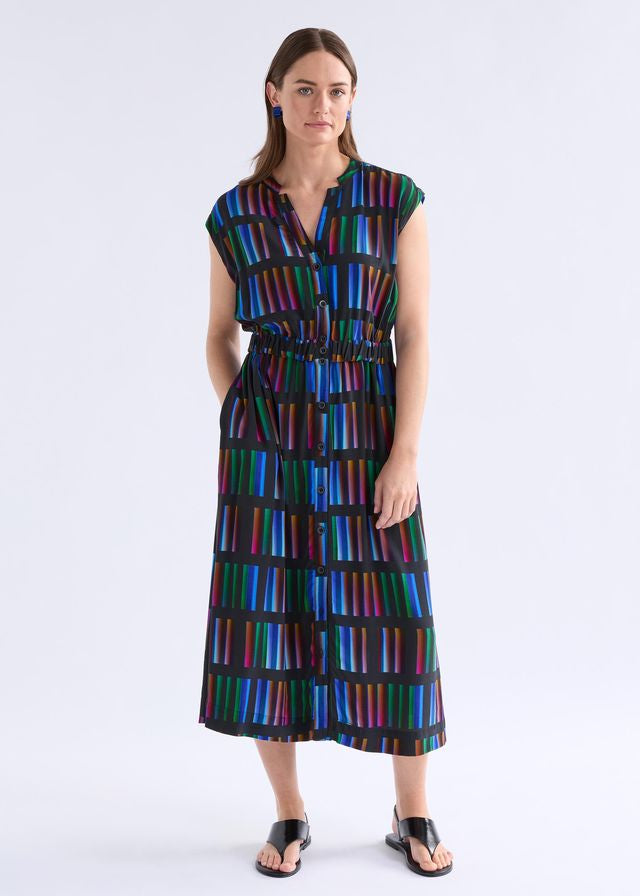 ELK the Label Borgg Shirt Dress in Steg Print