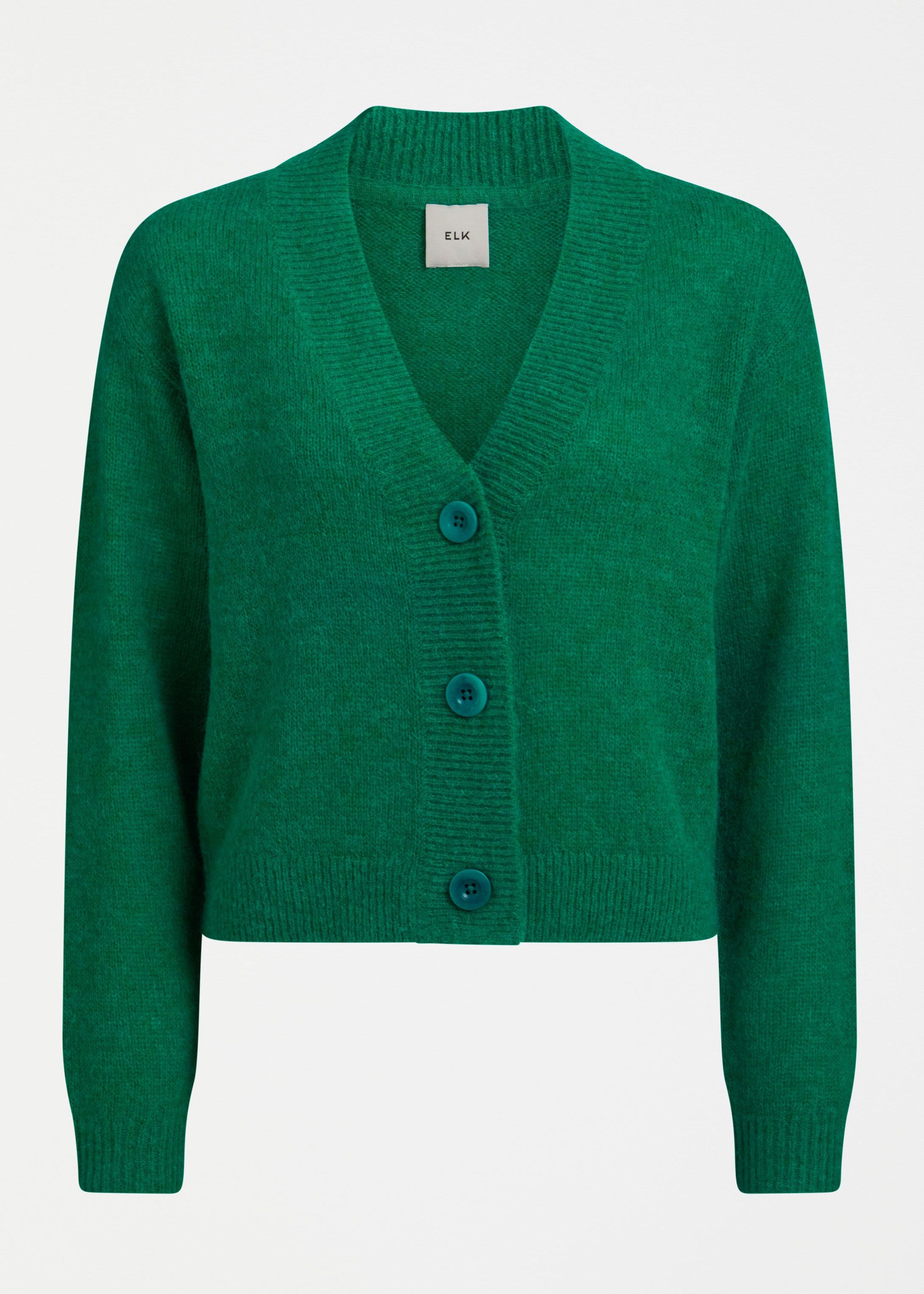 ELK Daaru Cardigan in Milan Green