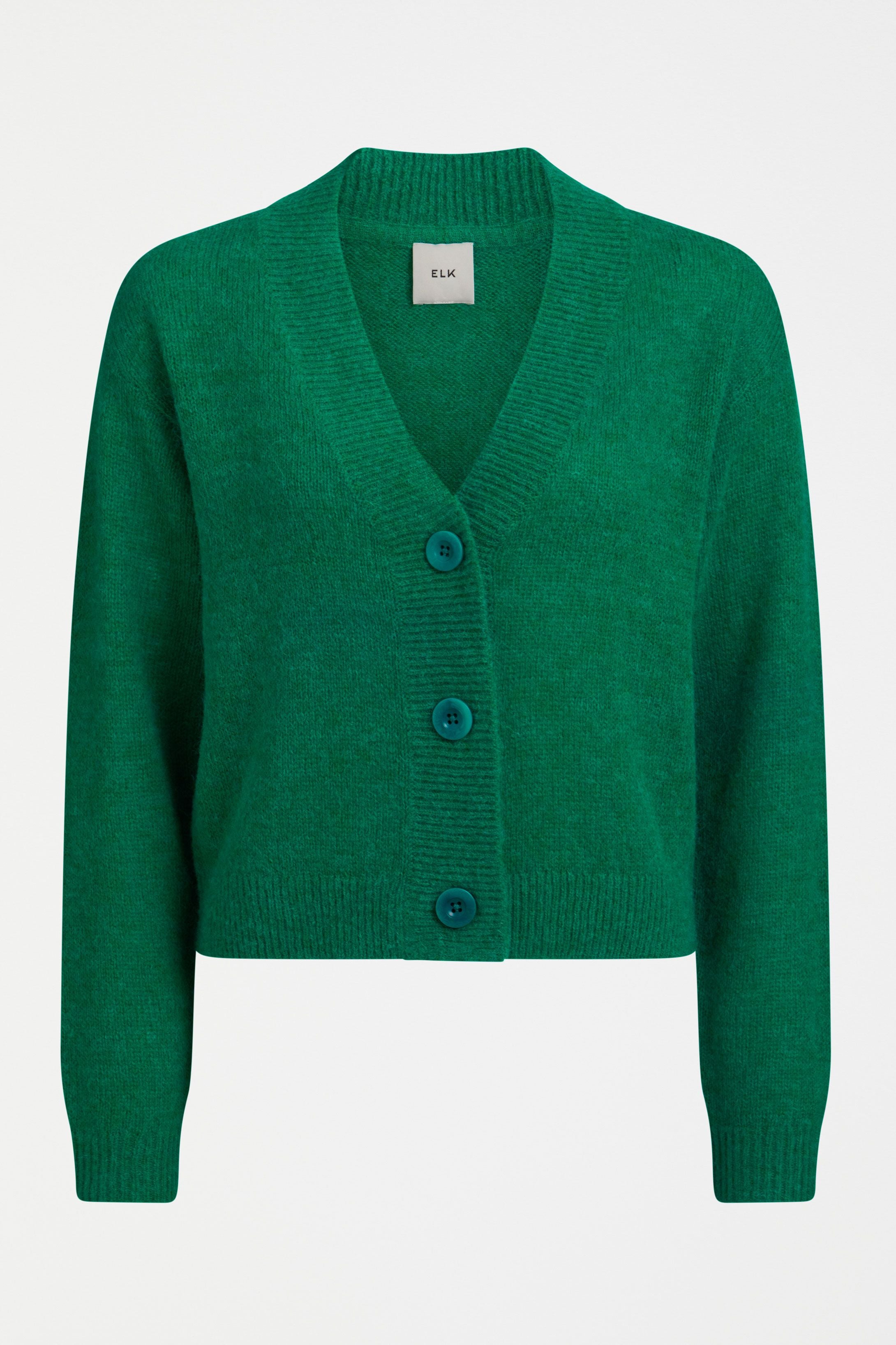 ELK Daaru Cardigan in Milan Green