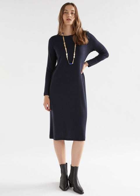ELK Grej Dress in Dark Navy