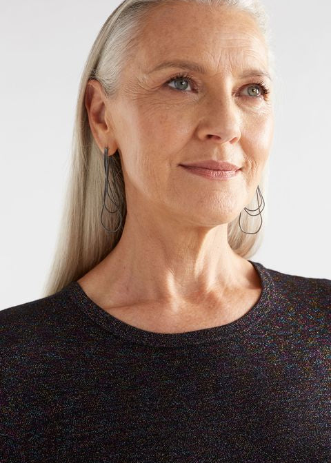 ELK Lans Drop Earring in Gunmetal