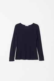 ELK Merino Wool Long Sleeve Top in Black