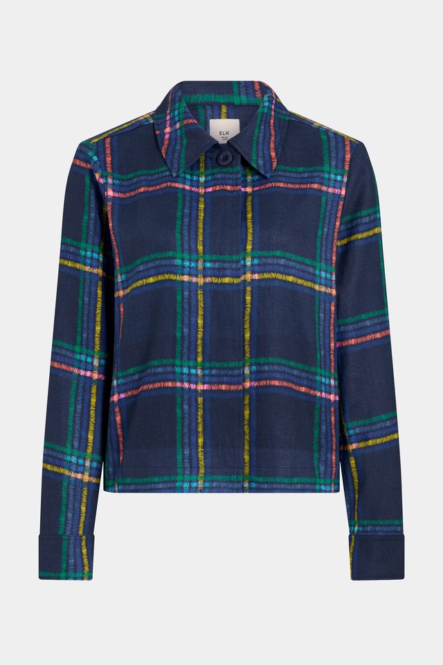 ELK Paimo  Linen Jacket in Elba Check
