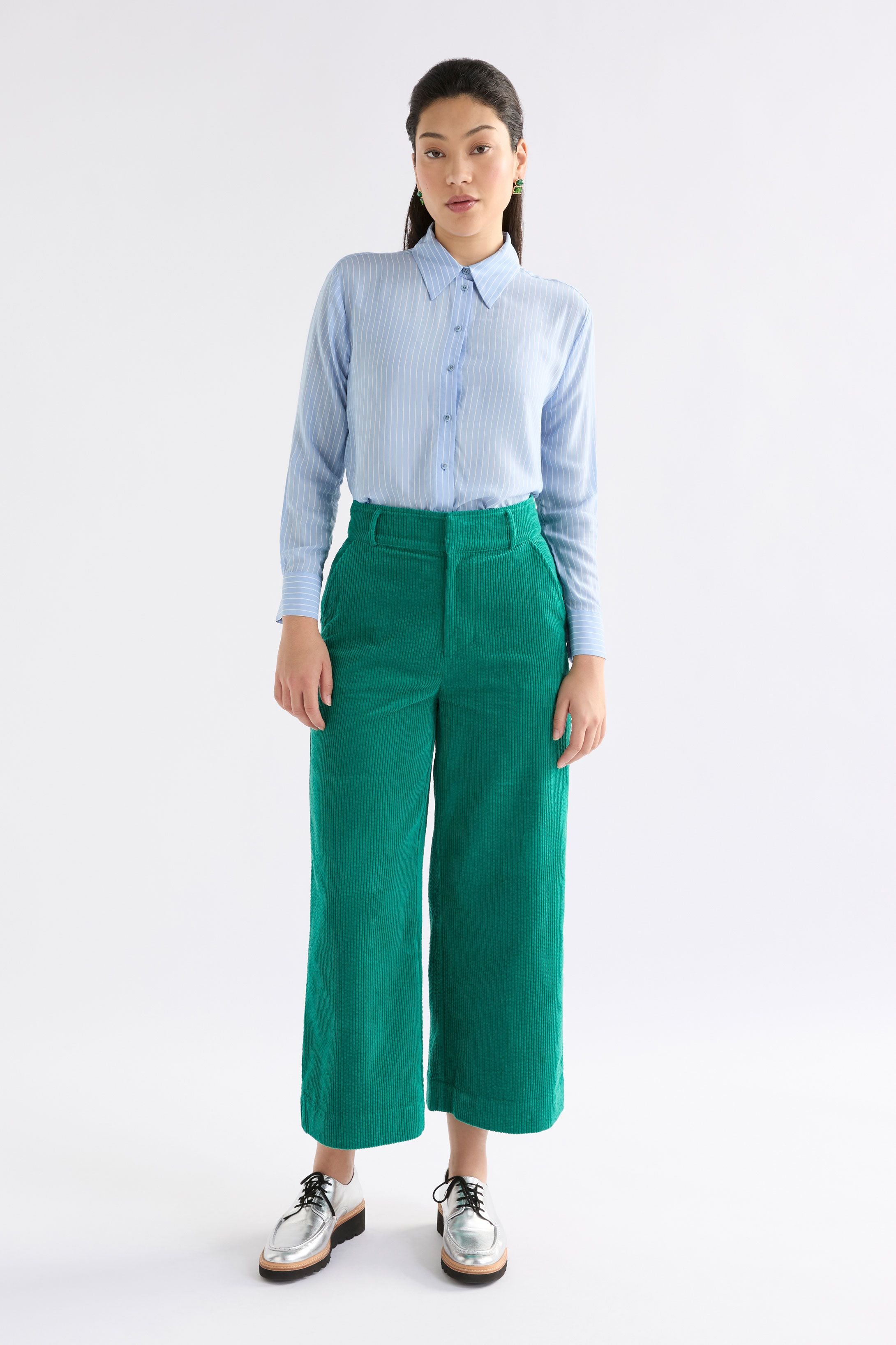 Rhes Cord Pant- Island Green
