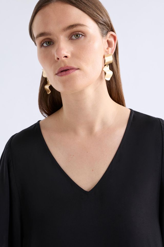 Savven Drop Earring- Gold