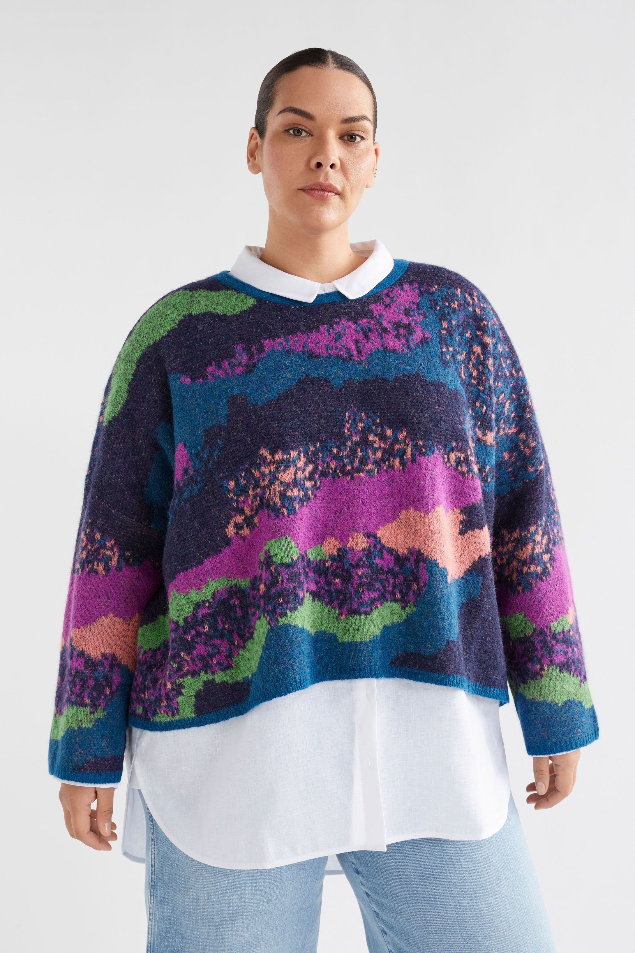 Sprache Sweater- Multi Jacquard