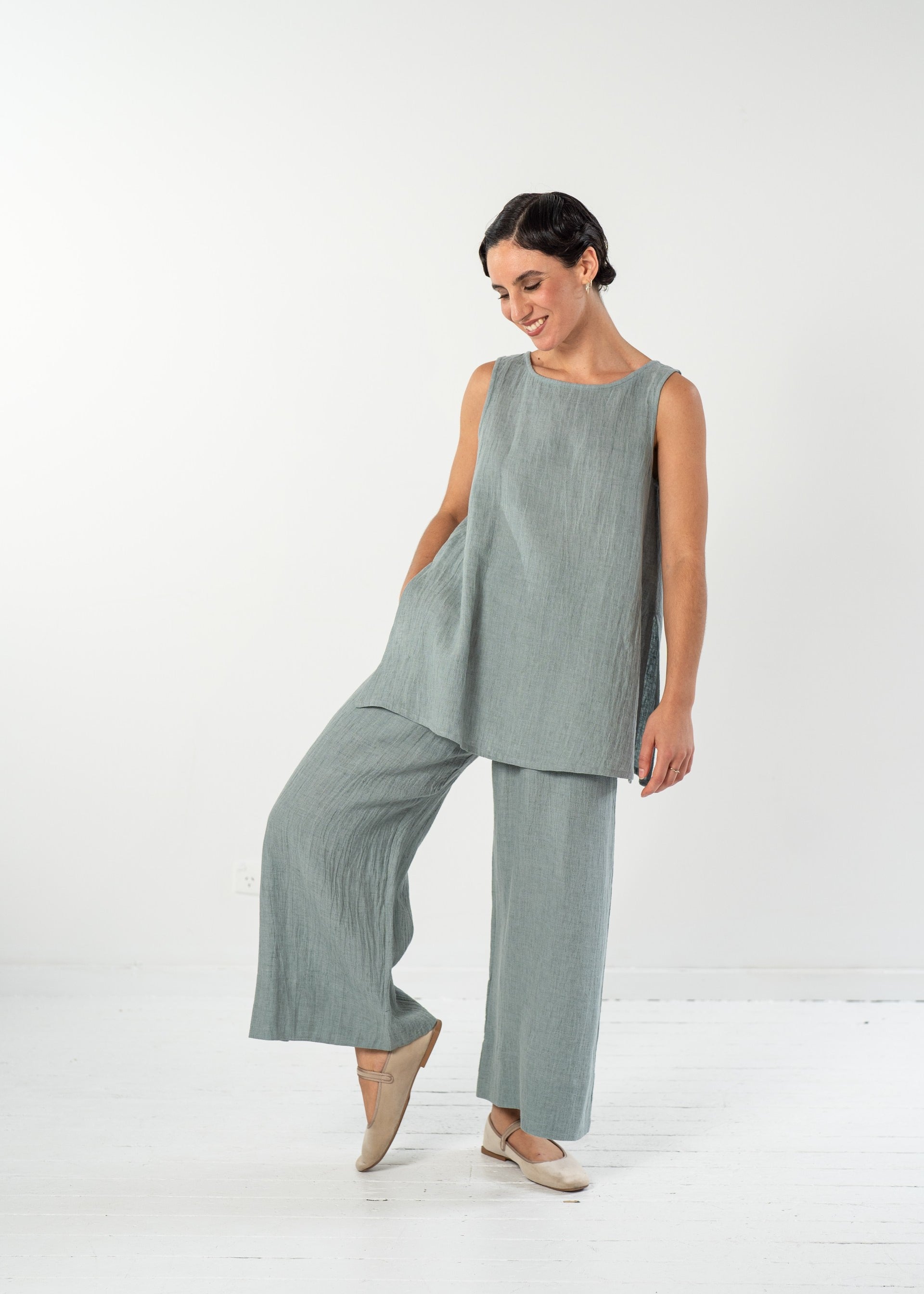 Eva's Sunday Oliver Pant- Jadeite Crush