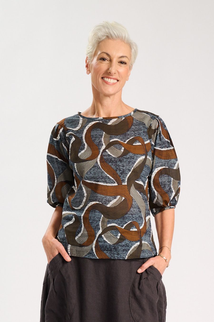 Eclipse Blouse- Ash