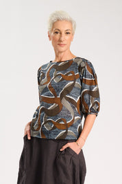Olga De Polga Eclipse Blouse in Ash